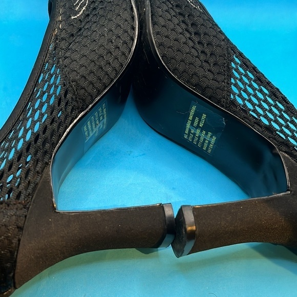 Beytoots! Women’s heels, net style, 8.5. Black silver design black mini gems - Picture 8 of 10